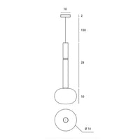 Thumbnail for Miloox Mose - sospensione in vetro con attacco G9 in 3 altezze Miloox Lampade a sospensione