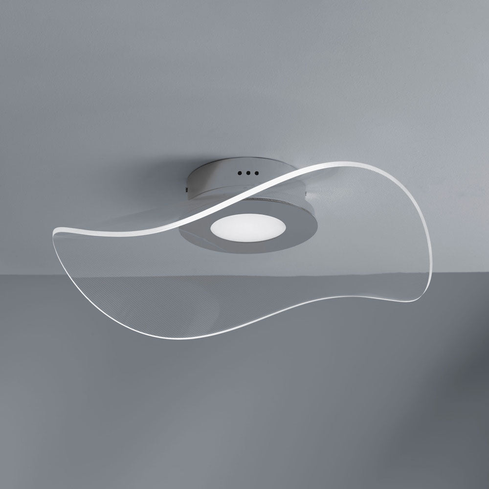 Nebula plafoniera cromo 3000k Vivida international Lampade da soffitto