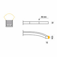 Stealth Light NF-1515-24-IP67 - Neon Flex LED professionale IP67 luce continua 5m
