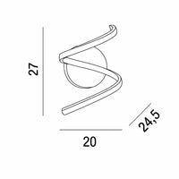 Perenz Nest - applique LED dimmerabile con CCT regolabile