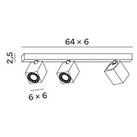 Thumbnail for Perenz Oddy – Faretti e Plafoniere Orientabili in Alluminio | Bianco e Nero | 12×6, 60×6, 120×6, 200×6 cm