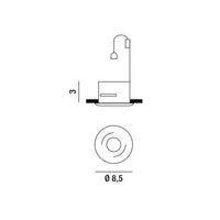 Faretto da incasso fisso in acciaio Perenz Faretti e lampade da incasso