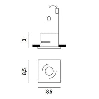 Faretto da incasso fisso in acciaio Perenz Faretti e lampade da incasso