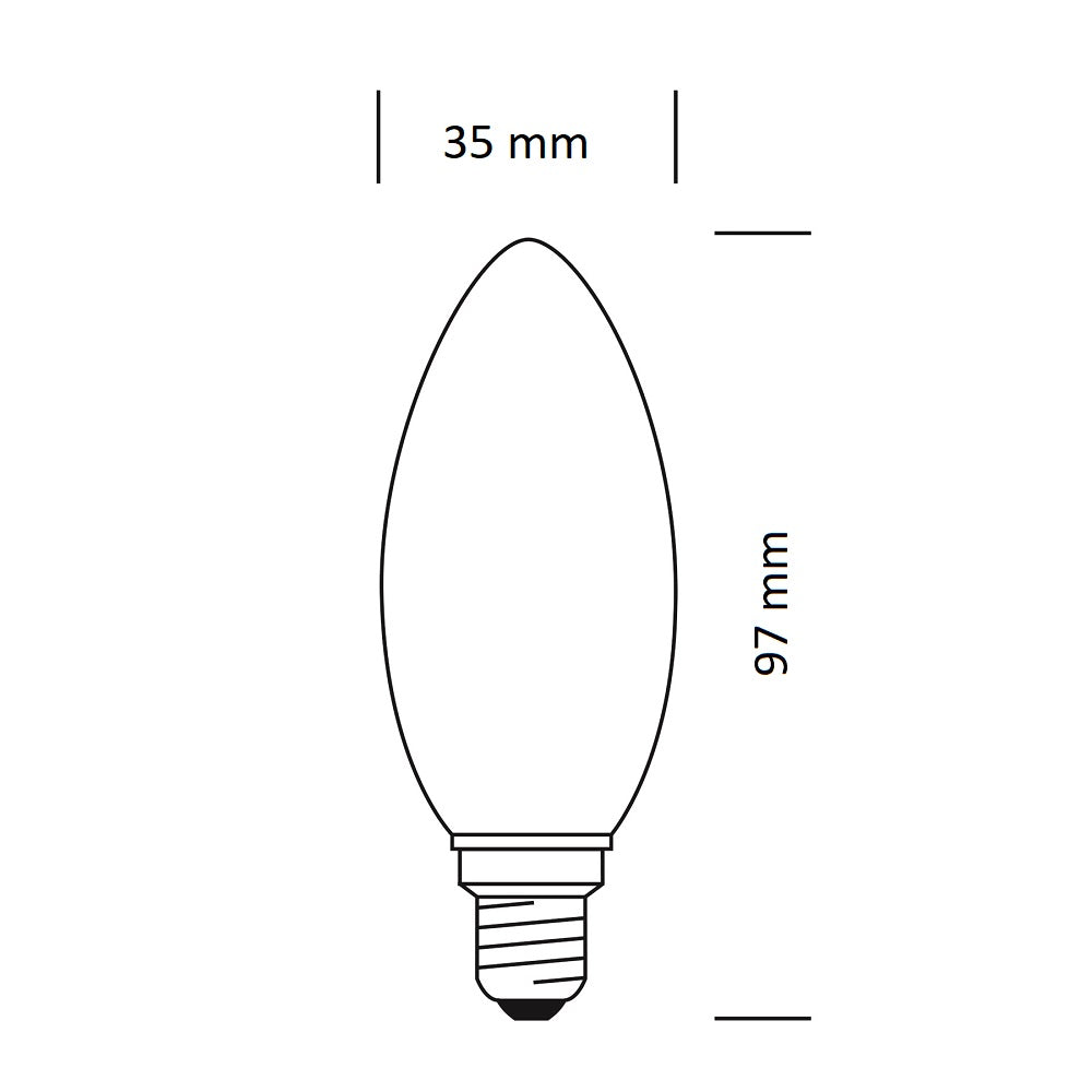 Oliva Stick 1055lm 7,0W E14 WW Shot Lampadine e moduli led