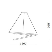 Ideal Lux Oz SP sospensione LED - bianco nero ottone Ideallux Lampade a sospensione