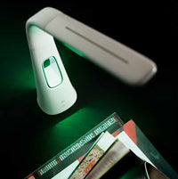 Thumbnail for Lampada da tavolo flex in plastica colore bianco con ventilatore