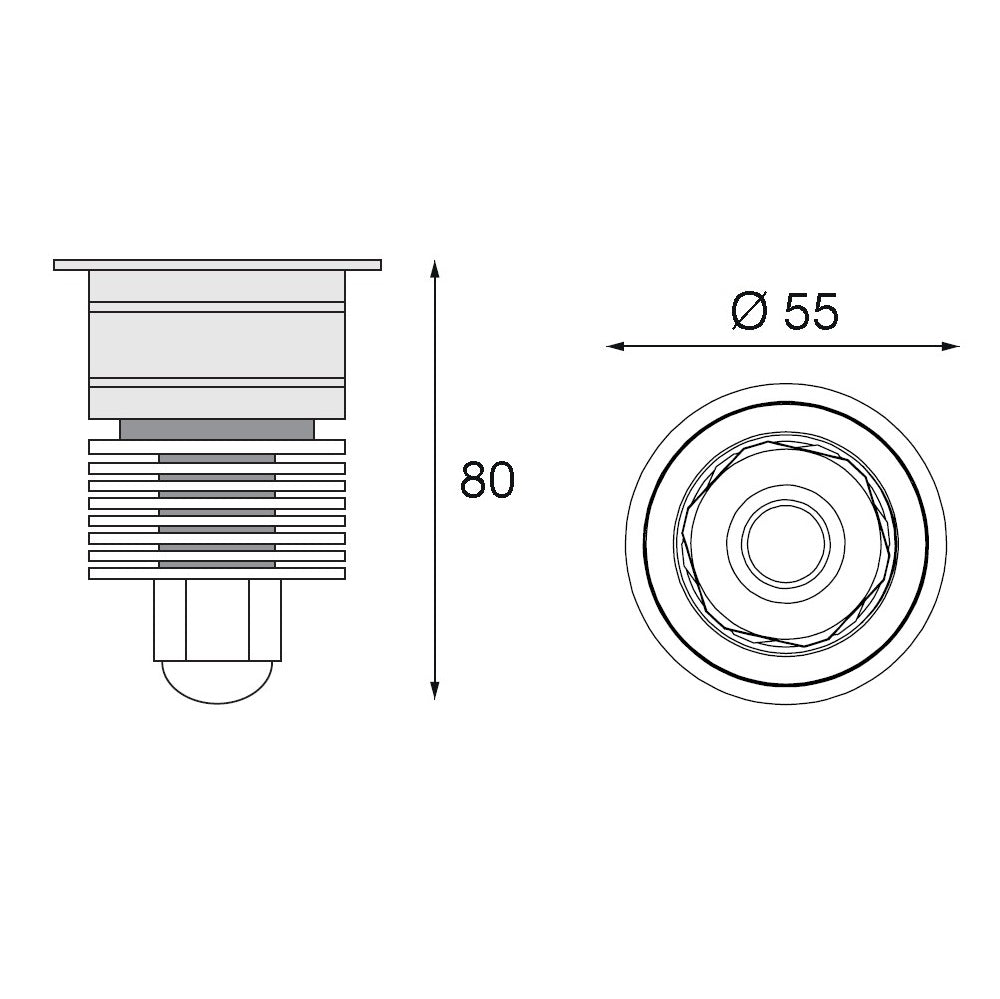 PIXEL Lampada incasso LED 4W + CS 02
