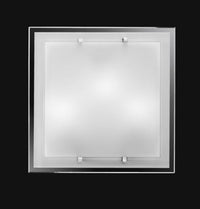 Thumbnail for Plafoniera vetro bianco