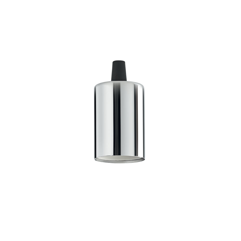 Ideallux portalampada e27 liscio cromo