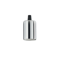 Ideallux portalampada e27 liscio cromo