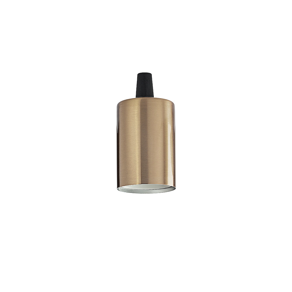 Ideallux portalampada e27 liscio ottone