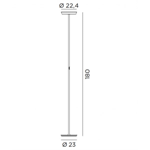 Prince f1 2.700k 5300 lumen 58w cri90 bianco opaco  push button dimmer