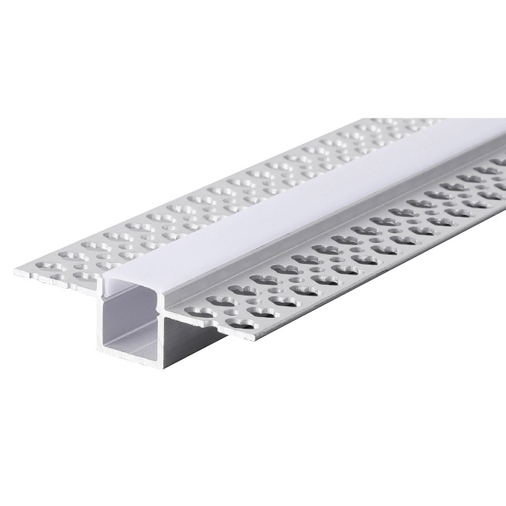 Profilo per cartongesso in alluminio per LED Strip - Argento 2m