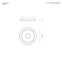 Luminascente Raiden - Plafoniera LED in 3 misure anche Smart Luminascente Lampade da soffitto