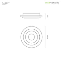 Luminascente Raiden - Plafoniera LED in 3 misure anche Smart Luminascente Lampade da soffitto