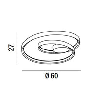 Thumbnail for Perenz Ritmo – plafoniera LED 55 W Ø 60 cm (varianti colore) Perenz Lampade da soffitto