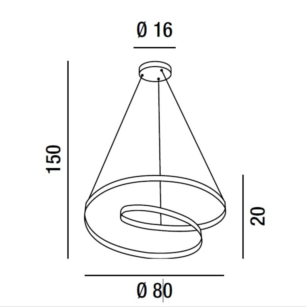 Sospensione Ritmo: luce dinamica e moderna Perenz Lampade a sospensione