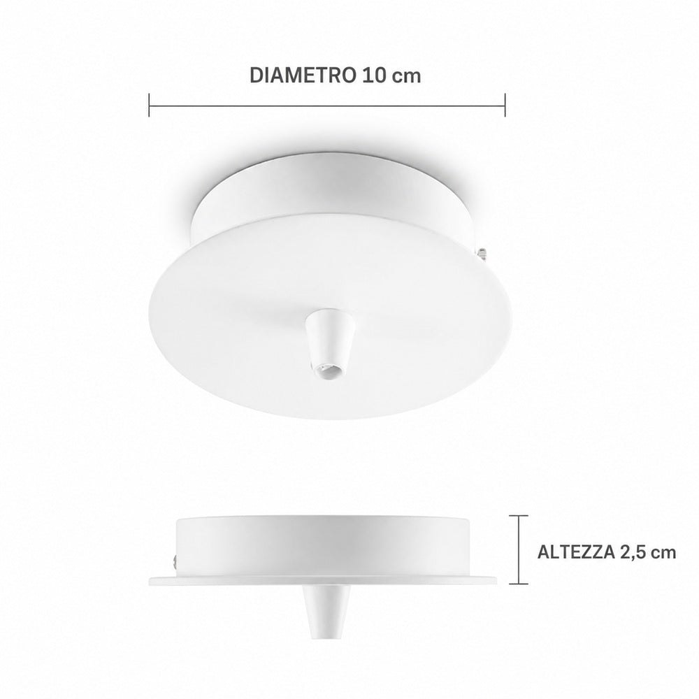 Ideal Lux Rosone Standard 1 Luce - bianco nero cromo ottone rame Ideallux Accessori e ricambi