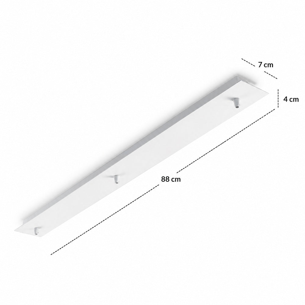 Ideal Lux Rosone Lineare 3 e 5 luci nero bianco cromo ottone rame Ideallux Accessori e ricambi