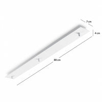 Ideal Lux Rosone Lineare 3 e 5 luci nero bianco cromo ottone rame Ideallux Accessori e ricambi