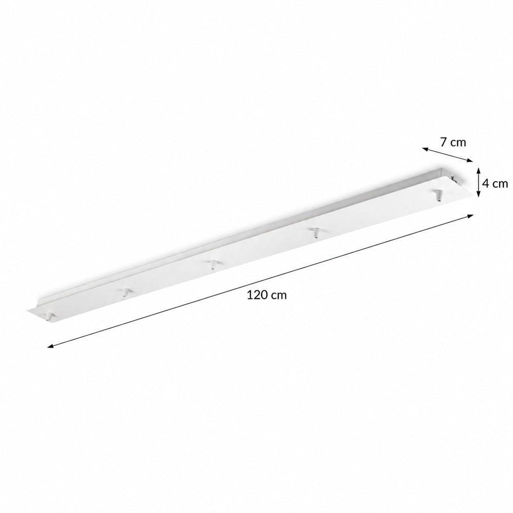 Ideal Lux Rosone Lineare 3 e 5 luci nero bianco cromo ottone rame Ideallux Accessori e ricambi