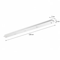 Ideal Lux Rosone Lineare 3 e 5 luci nero bianco cromo ottone rame Ideallux Accessori e ricambi