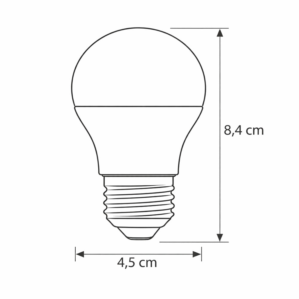 Sfera 806lm 7,2W E27 OP WW