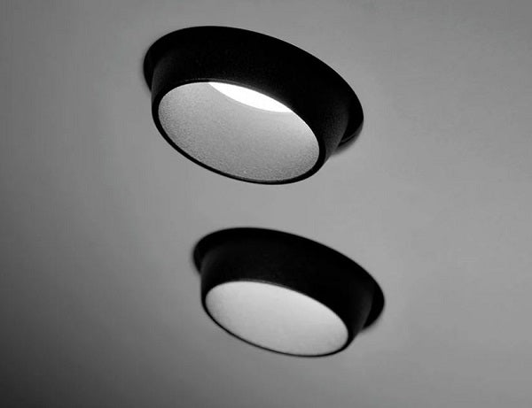 Sforzin illuminazione lampada a incasso due luci orientabili lelanto gu10 nero T357