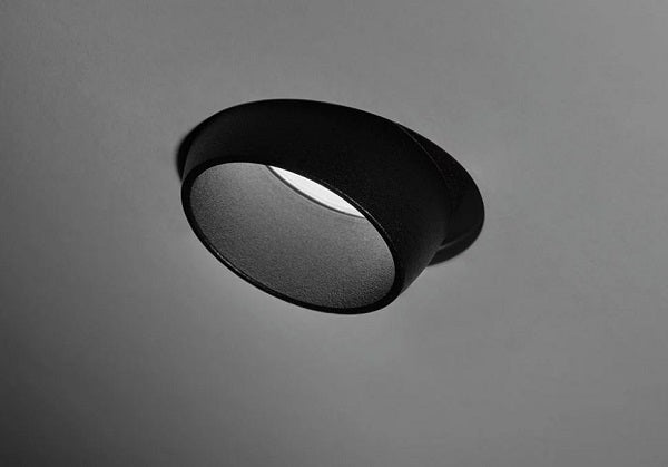 Sforzin illuminazione lampada a incasso una luce orientabile lelanto gu10 nero T356