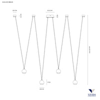 Shallow sospensione 16w 1200lm 3000k