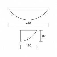 Applique ceramica Shell grande ISYLUCE mm 440x90x160 2 x E27 60W Isyluce Lampade in gesso verniciabili