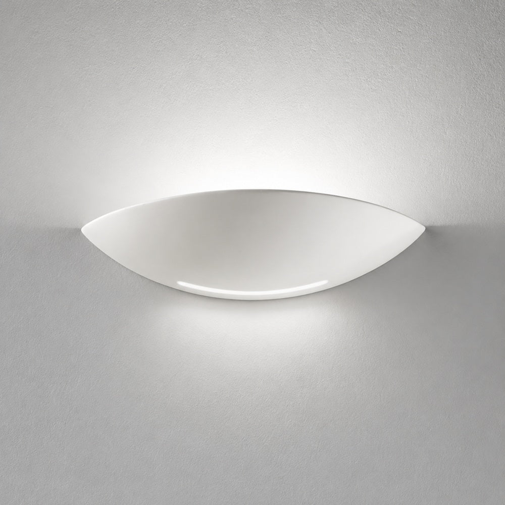 Applique ceramica Shell grande ISYLUCE mm 440x90x160 2 x E27 60W Isyluce Lampade in gesso verniciabili