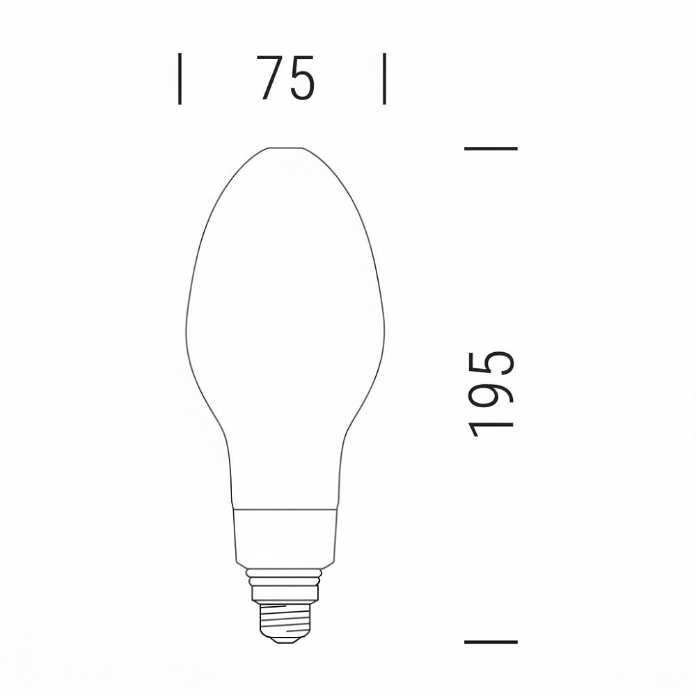 HID 5000lm 34,0W WW E40 Shot Lampadine e moduli led