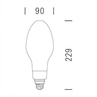 HID 5000lm 34,0W WW E40 Shot Lampadine e moduli led