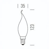 Fiamma Stick 470lm 4,5W E14 CW FR