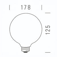 Shot Globo 125 LED Stick Satinata Shot Lampadine e moduli led