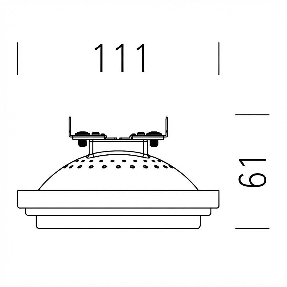 AR111 950lm G53 13,0W 12V AC/DC 40° WW CRI>97 DIM Shot Lampadine e moduli led