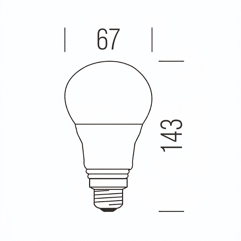 Shot Goccia Opale A67 - Lampadina LED E27 Shot Lampadine e moduli led
