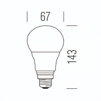 Shot Goccia Opale A67 - Lampadina LED E27 Shot Lampadine e moduli led