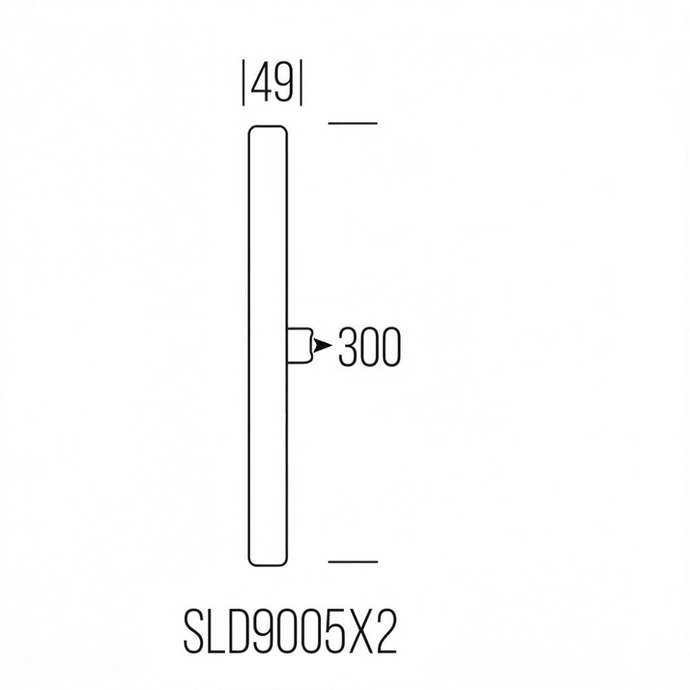 Lineare 300lm 300mm 5W 2 attacchi S14s Shot Lampadine e moduli led