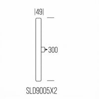 Lineare 300lm 300mm 5W 2 attacchi S14s Shot Lampadine e moduli led