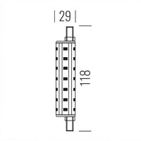 Shot LED Lineare R7S 2000 lm Dimmerabile