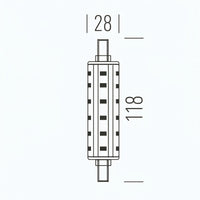 Shot LED Lineare R7s 3000 lm 20 W 3000K o 4000K Shot Lampadine e moduli led