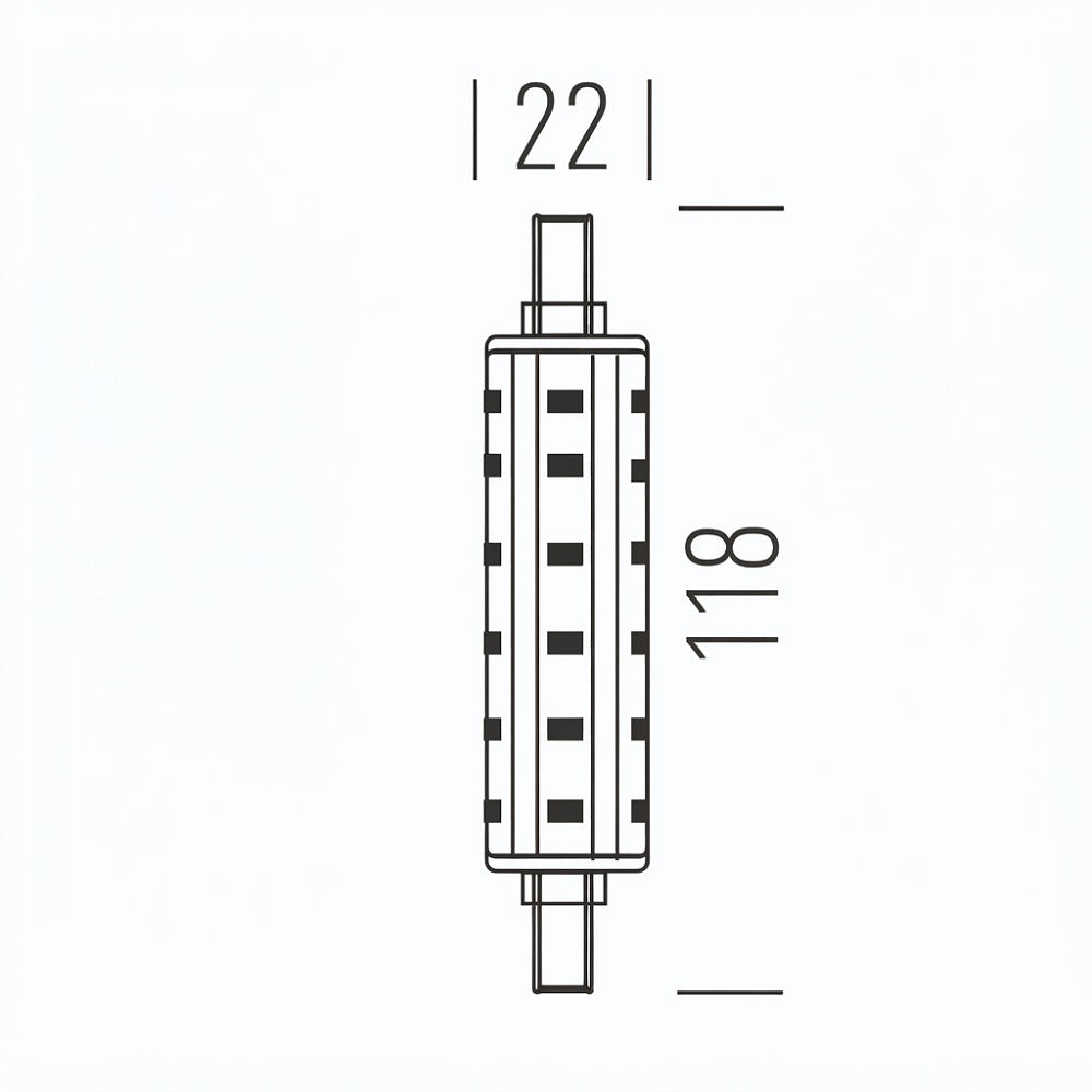 Shot LED Lineare R7S Dimmerabile
