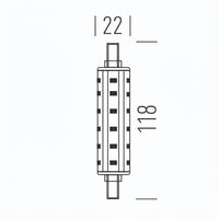Shot LED Lineare R7S Dimmerabile