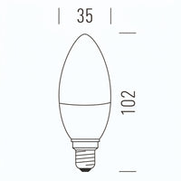 Shot Oliva Opale - Lampadina LED E14 Shot Lampadine e moduli led