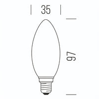 Oliva Stick 470lm 5,0W E14 WW - CRI > 95 Shot Lampadine e moduli led