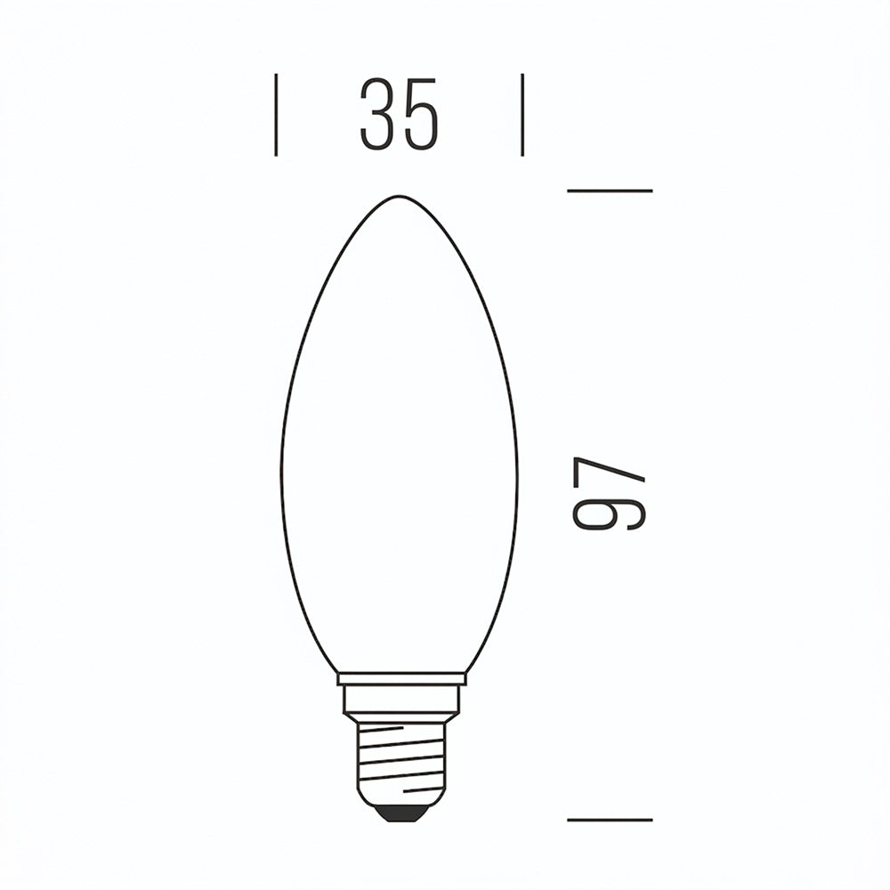 Oliva Stick 470lm 4,5W E14 CW - DIM