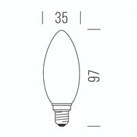 Oliva Stick 470lm 4,5W E14 CW - DIM