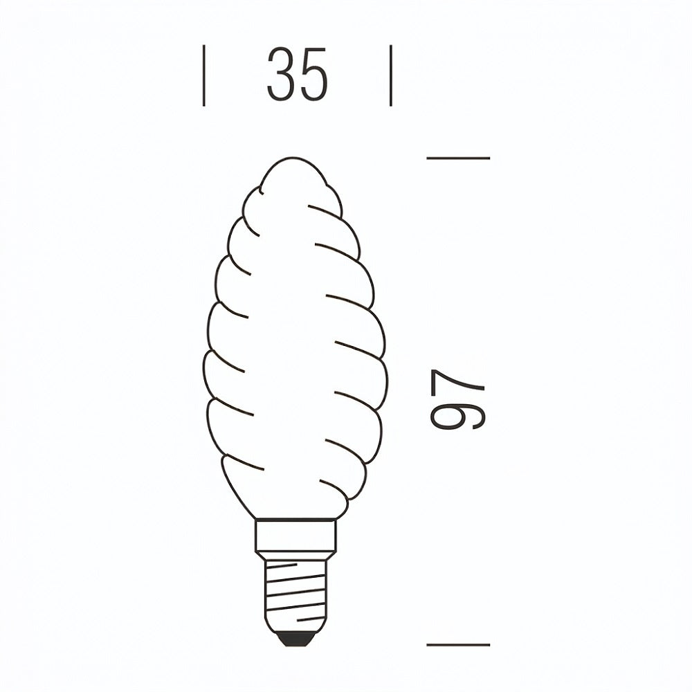 Tortiglione FULL-LIGHT 806lm 6,5W E14  WW Shot Lampadine e moduli led